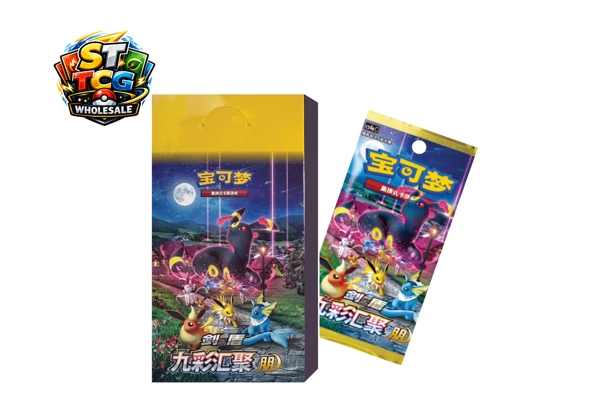 Pokemon Nine Colours Gathering Eevee Heroes cs4a Slim Booster Box